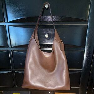 COACH Shoulder Brooklyn Bag 39 in Brass/Maple